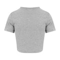 Grau meliert - Back - Awdis - "Girlie" T-Shirt kurz geschnitten für Damen