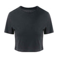 Schwarz - Front - Awdis - "Girlie" T-Shirt kurz geschnitten für Damen