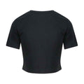 Schwarz - Back - Awdis - "Girlie" T-Shirt kurz geschnitten für Damen