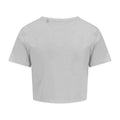 festes Weiß - Back - Awdis - "Girlie" T-Shirt kurz geschnitten für Damen