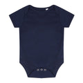 Marineblau - Front - Larkwood - "Essential" Bodysuit für Baby  kurzärmlig