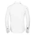 Weiß - Back - Russell Collection - "Ultimate" Hemd für Damen  Langärmlig