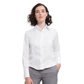 Weiß - Side - Russell Collection - "Ultimate" Hemd für Damen  Langärmlig