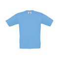 Himmelblau - Front - B&C - "Exact 190" T-Shirt für Kinder