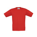 Rot - Front - B&C - "Exact 190" T-Shirt für Kinder