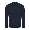 Marineblau - Back - Ecologie - "Wakhan" Sweatshirt mit kurzem Reißverschluss für Herren-Damen Unisex