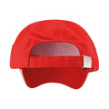 Rot-Weiß - Back - Result Headwear - "Printers Plush" Kappe 5 Segmente für Herren-Damen Unisex