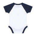 Weiß-Rot - Back - Larkwood - "Essential" Bodysuit für Baby - Baseball kurzärmlig