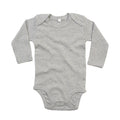 Grau meliert meliert - Front - Babybugz - Bodysuit für Baby  Langärmlig