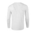 Weiß - Back - Gildan - "Softstyle" T-Shirt für Herren-Damen Unisex  Langärmlig