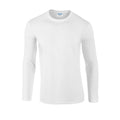 Weiß - Front - Gildan - "Softstyle" T-Shirt für Herren-Damen Unisex  Langärmlig