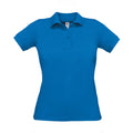 Königsblau - Front - B&C - "Safran Pure" Poloshirt für Damen
