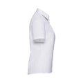 Weiß - Side - Russell Collection - Hemd Pflegeleicht für Damen  kurzärmlig