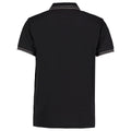Schwarz-Holzkohle - Back - Kustom Kit - Poloshirt für Herren