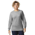 Grau - Side - Gildan - "Ultra Cotton" T-Shirt für Herren-Damen Unisex  Langärmlig