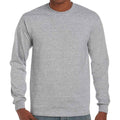 Grau - Front - Gildan - "Ultra Cotton" T-Shirt für Herren-Damen Unisex  Langärmlig