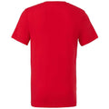Rot - Back - Bella + Canvas - T-Shirt V-Ausschnitt für Herren-Damen Unisex