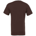 Braun - Back - Bella + Canvas - T-Shirt V-Ausschnitt für Herren-Damen Unisex