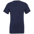 Marineblau - Front - Bella + Canvas - T-Shirt V-Ausschnitt für Herren-Damen Unisex