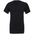 Schwarz - Front - Bella + Canvas - T-Shirt V-Ausschnitt für Herren-Damen Unisex
