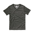 Dunkelgrau - Front - Bella + Canvas - T-Shirt V-Ausschnitt für Herren-Damen Unisex