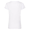 Weiß - Back - Fruit of the Loom - "Valueweight" T-Shirt V-Ausschnitt für Damen