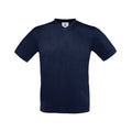 Marineblau - Front - B&C - "Exact" T-Shirt V-Ausschnitt für Herren