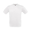 Weiß - Front - B&C - "Exact" T-Shirt V-Ausschnitt für Herren