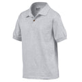 Grau - Side - Gildan - Poloshirt Jerseyware für Kinder