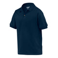 Marineblau - Side - Gildan - Poloshirt Jerseyware für Kinder