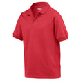 Rot - Side - Gildan - Poloshirt Jerseyware für Kinder