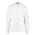 Weiß - Front - Kustom Kit - "City Business" Hemd für Damen  Langärmlig