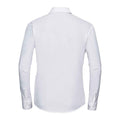 Weiß - Back - Russell Collection - Hemd Pflegeleicht für Damen  Langärmlig