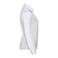 Weiß - Side - Russell Collection - Hemd Pflegeleicht für Damen  Langärmlig
