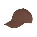 Schokoladenbraun - Front - Result Headwear - "Memphis" Baseball-Mütze Niedriges Profil