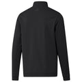 Schwarz - Back - Adidas - Sweatshirt mit kurzem Reißverschluss für Herren