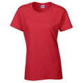 Rot - Front - Gildan - T-Shirt Schwere Qualität für Damen