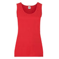 Rot - Front - Fruit of the Loom - "Valueweight" Top für Damen