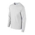 Asche - Side - Gildan - T-Shirt für Herren-Damen Unisex  Langärmlig