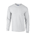 Asche - Front - Gildan - T-Shirt für Herren-Damen Unisex  Langärmlig