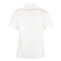 Weiß - Back - Kustom Kit - Pilotenhemd für Herren  kurzärmlig