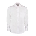 Weiß - Front - Kustom Kit - "Corporate" Formelles Hemd Bügelfrei für Herren Langärmlig