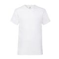 Weiß - Front - Fruit of the Loom - "Valueweight" T-Shirt V-Ausschnitt für Herren