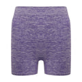 Violett meliert - Front - Tombo - Shorts für Damen