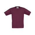 Burgunderrot - Front - B&C - "Exact 150" T-Shirt für Kinder