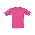 Fuchsie - Front - B&C - "Exact 150" T-Shirt für Kinder