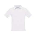 Weiß - Front - B&C - "Safran" Poloshirt für Kinder