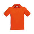 Kürbis-Orange - Front - B&C - "Safran" Poloshirt für Kinder