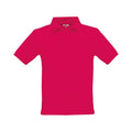Fuchsie - Front - B&C - "Safran" Poloshirt für Kinder