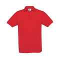 Rot - Front - B&C - "Safran" Poloshirt für Herren